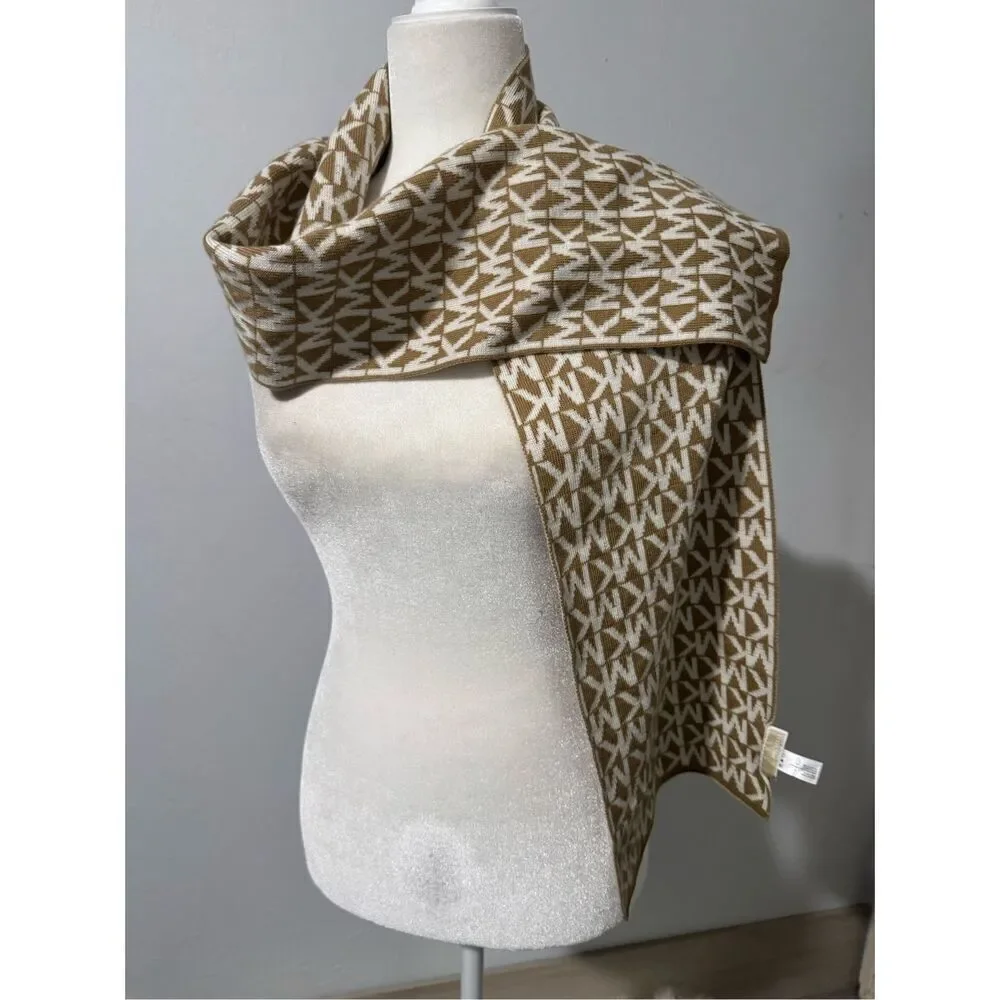 Michael Kors monogram logo scarf